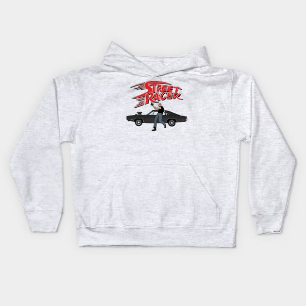 Street Racer Kids Hoodie by LDubb